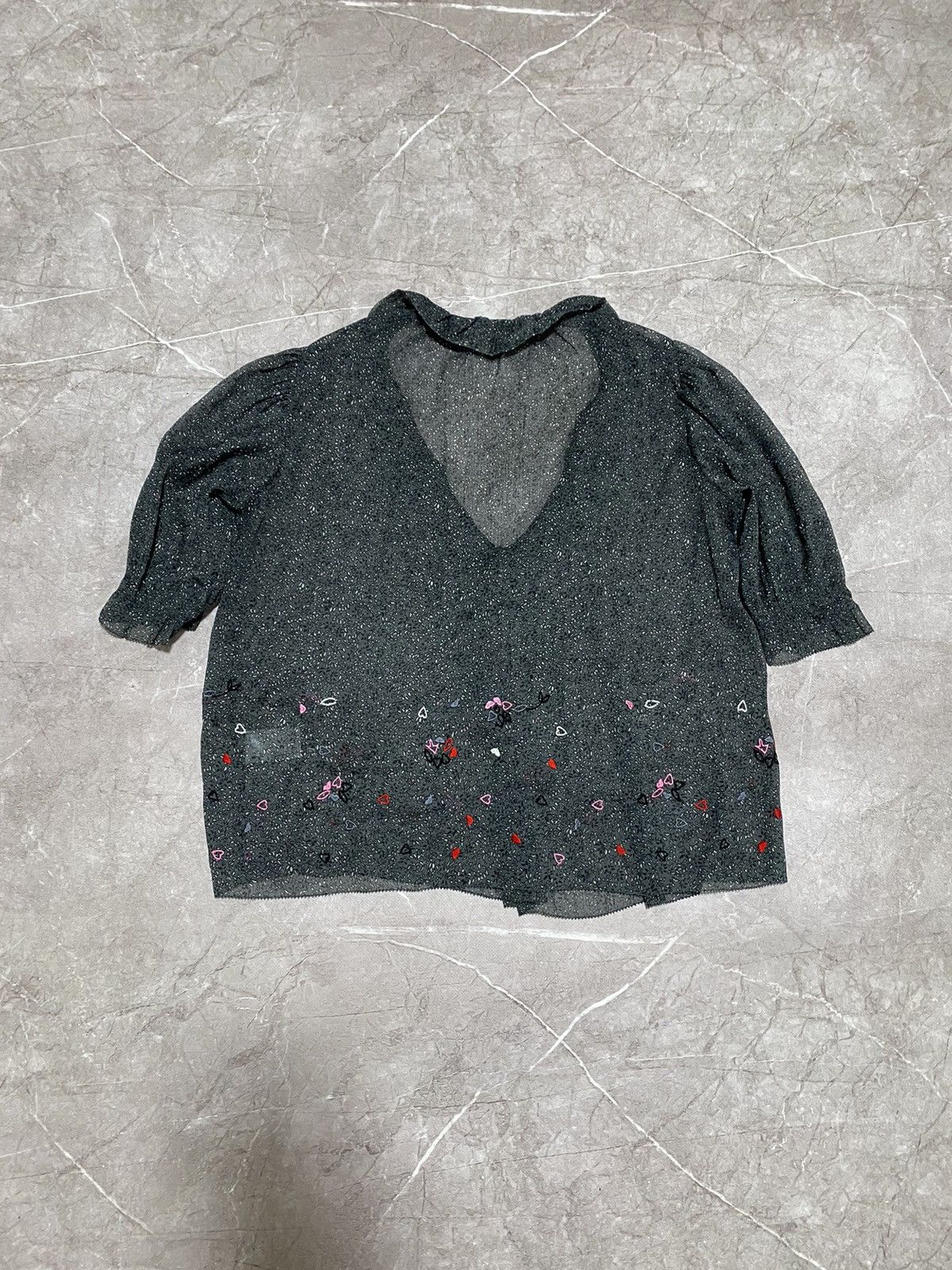 Zadig & Voltaire Rare Zadig & Voltaire Blouse Floral Heart Tunic Top V-Neck Size M / US 6-8 / IT 42-44 - 11 Thumbnail
