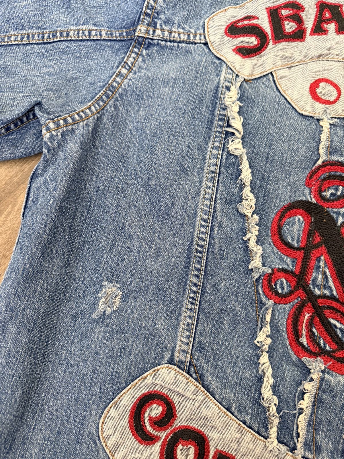 Sean John Vintage Sean John Outlaw Collection Denim Jean Jacket 3XL Size US XXL / EU 58 / 5 - 6 Thumbnail