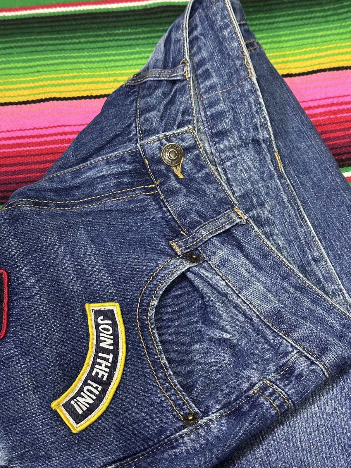 If Six Was Nine 💥Patchwork💥 Denim Vintage Crazy Design 💥 Size US 28 / EU 44 - 6 Thumbnail