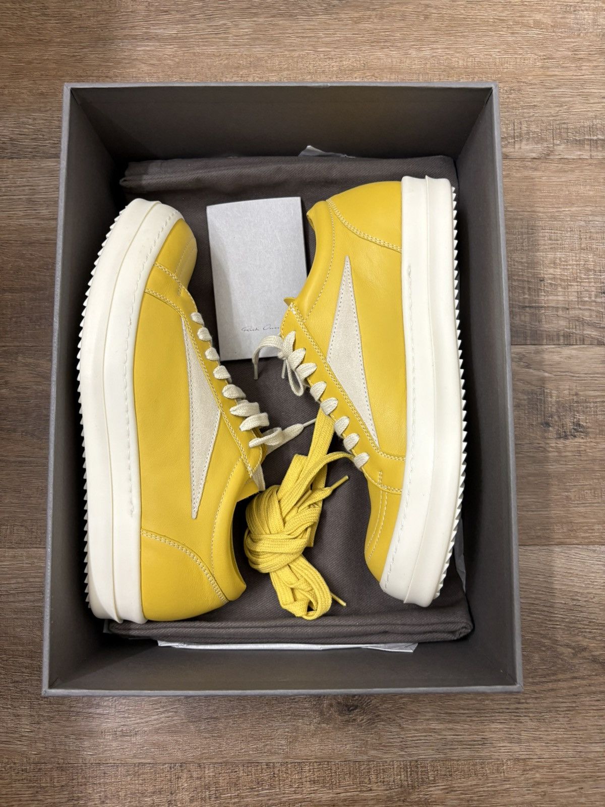 Rick Owens **RARE Rick Owens Vintage Sneak Lemon/Milk/Milk Size US 7 / EU 40 - 3 Thumbnail