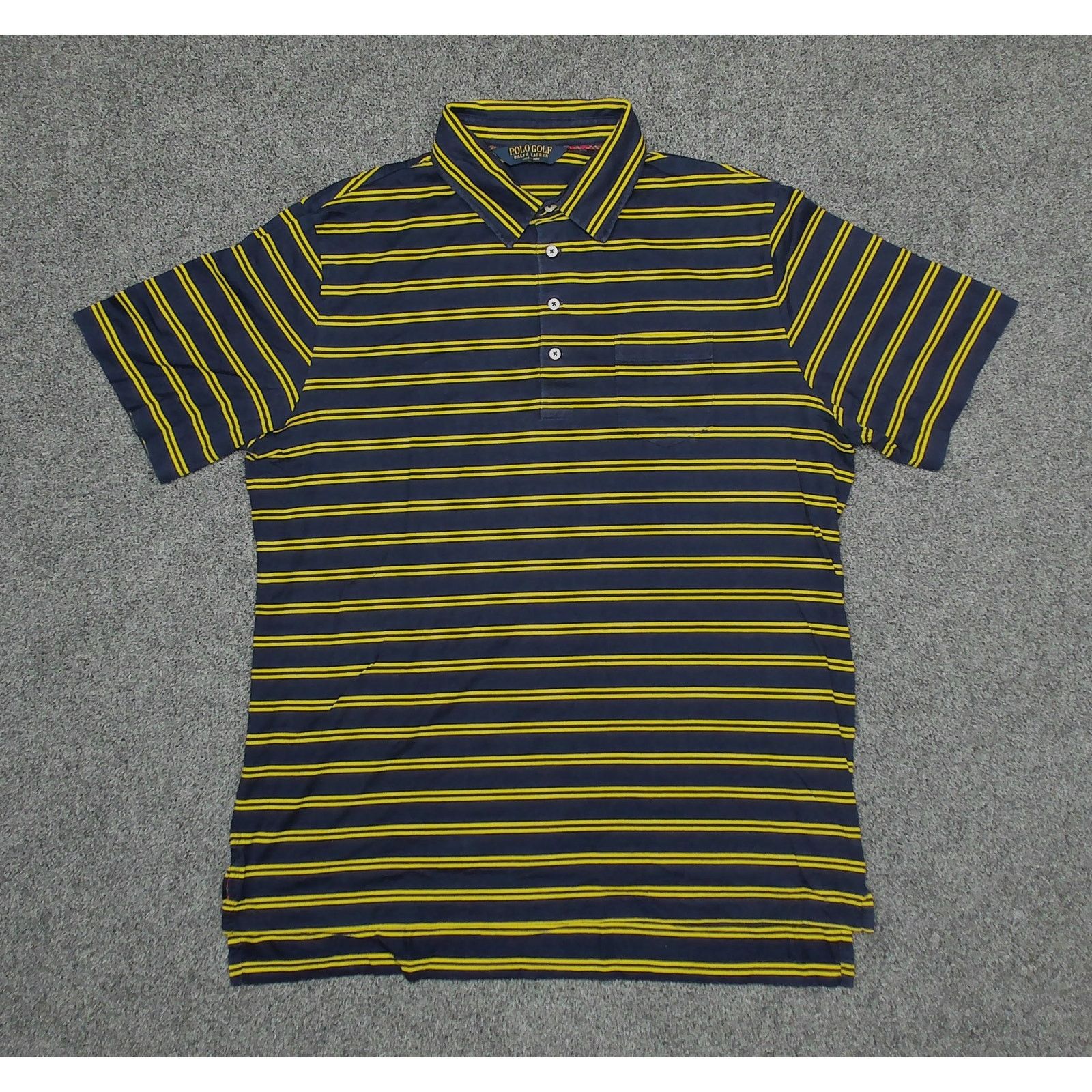 Polo Ralph Lauren Polo Ralph Lauren Y2K Polo Golf Striped Boxy Polo Shirt XL Size US XL / EU 56 / 4 - 3 Thumbnail