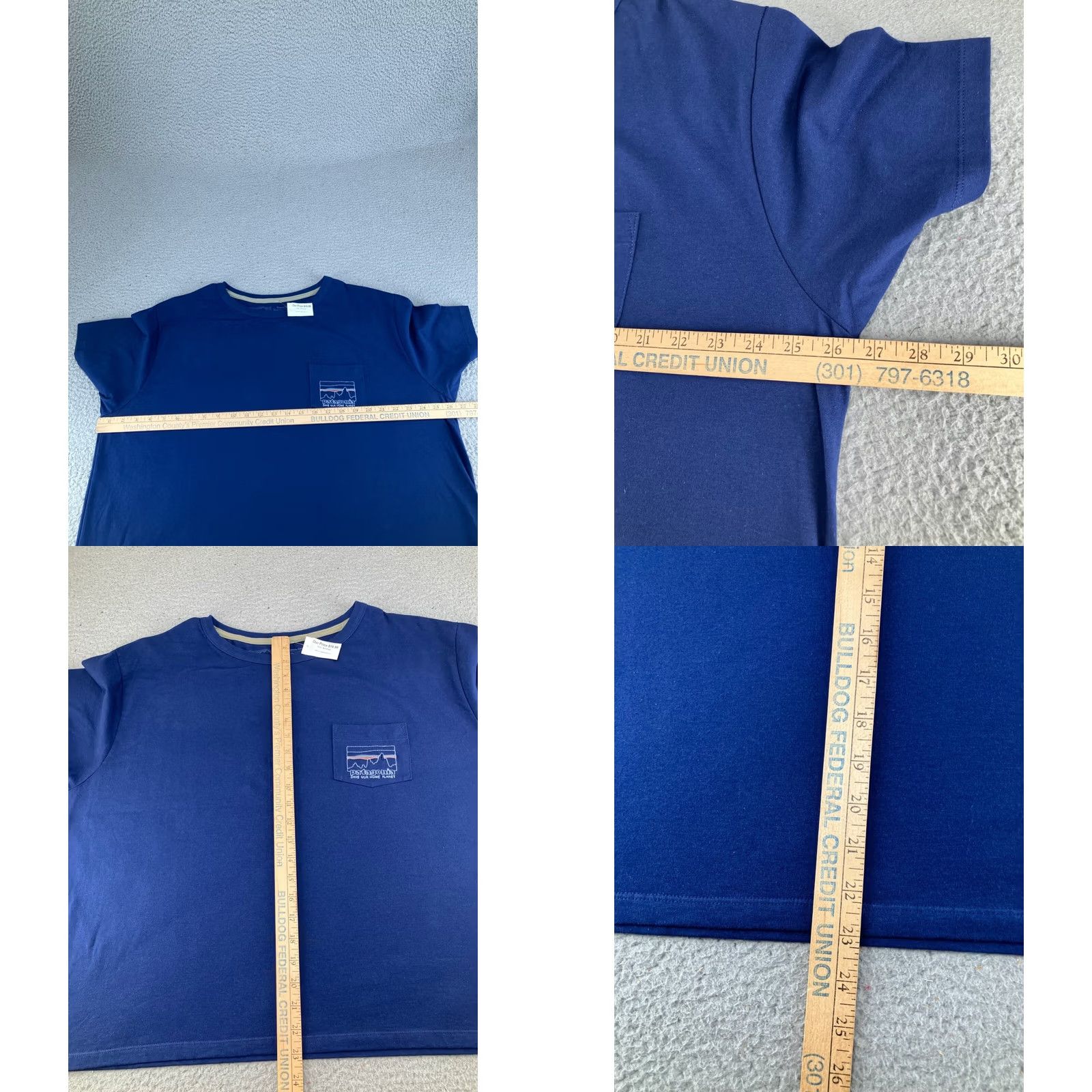 Patagonia Patagonia Shirt Mens XL Short Blue Organic Cotton Hiking Camping Pocket Tee Size US XL / EU 56 / 4 - 8 Thumbnail