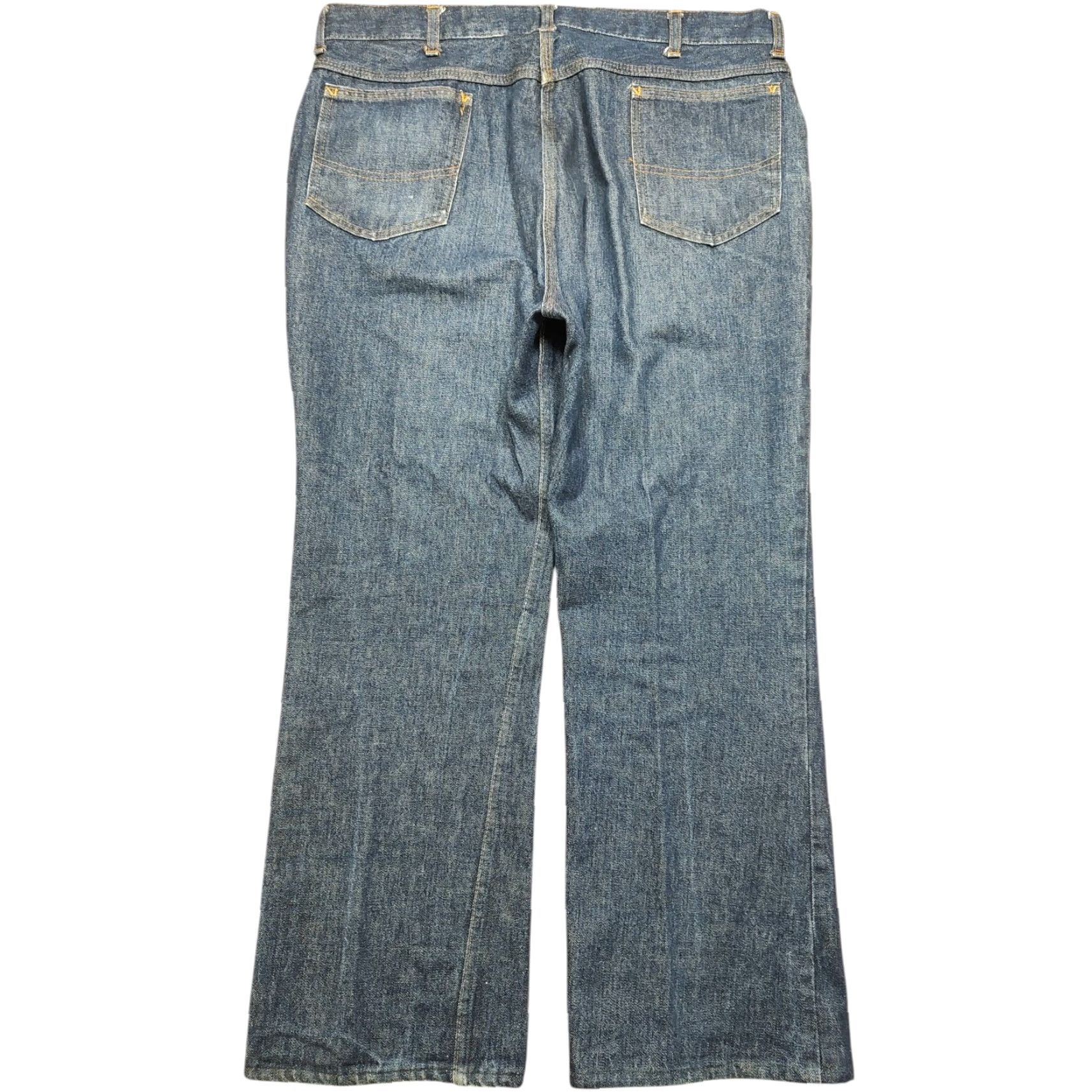 Vintage VINTAGE OshKosh B'gosh Jeans 37x28 Denim Work Riveted 5-Pocket Bootcut USA Mens Size US 37 - 2 Thumbnail
