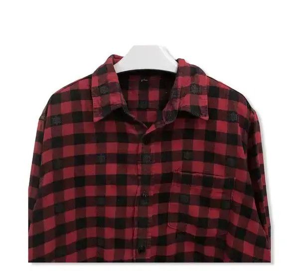 Vintage Vintage Plaid Tartan Flannel Shirt 👕 Size US M / EU 48-50 / 2 - 2 Thumbnail