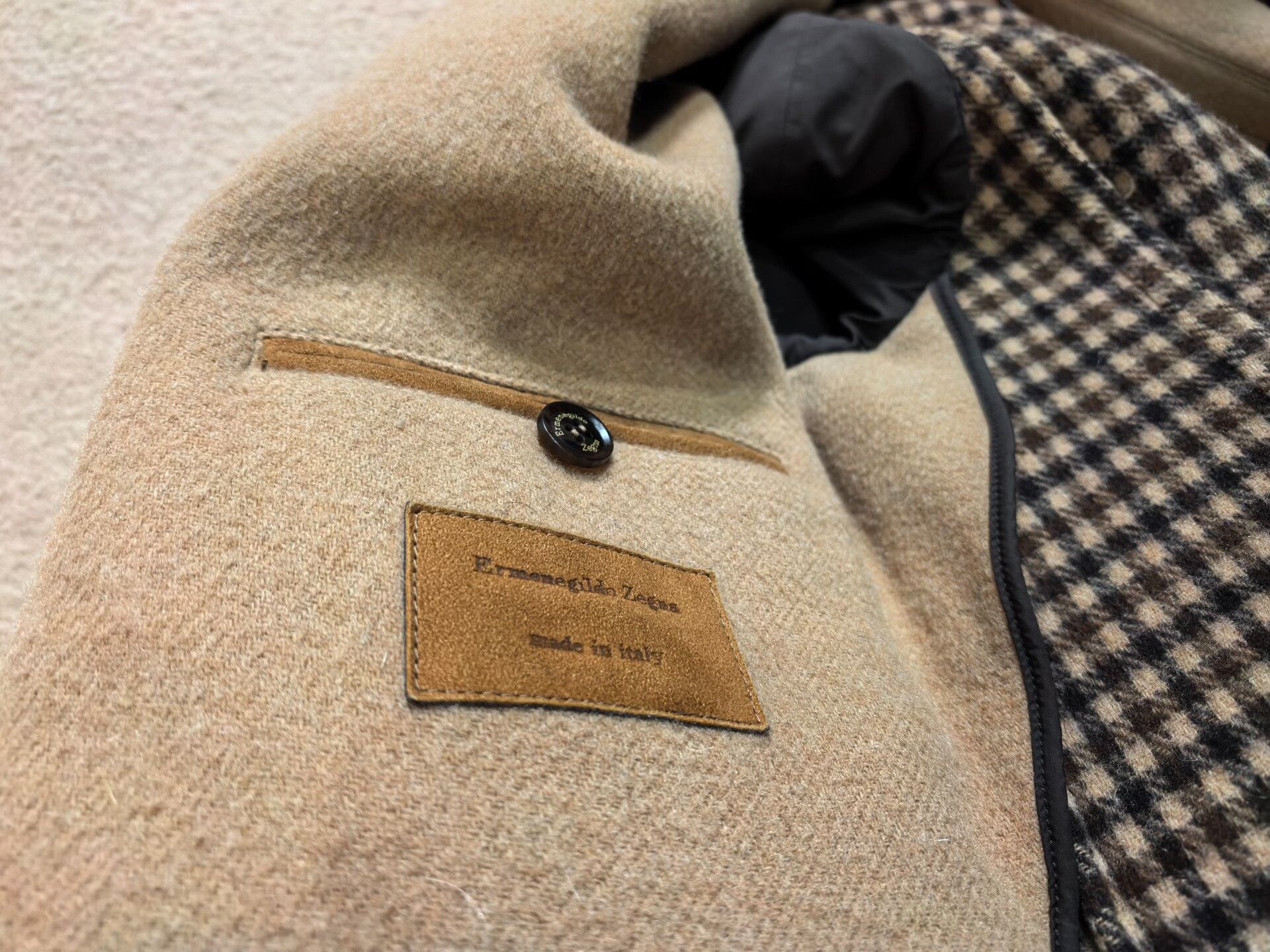 Ermenegildo Zegna Ermenegildo Zegna Men's Fleece Wool Coat Size US M / EU 48-50 / 2 - 6 Thumbnail