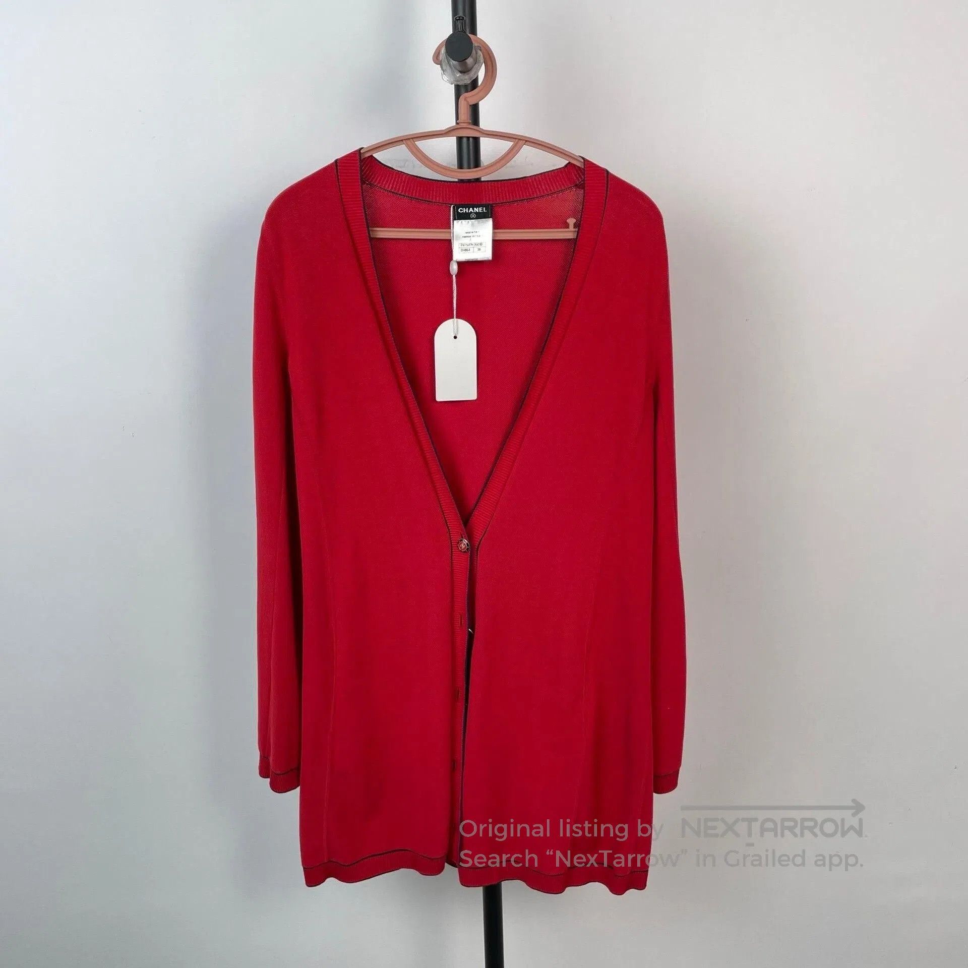 Chanel Chanel Cardigan Size 38 Red. Size S / US 4 / IT 40 - 1 Thumbnail
