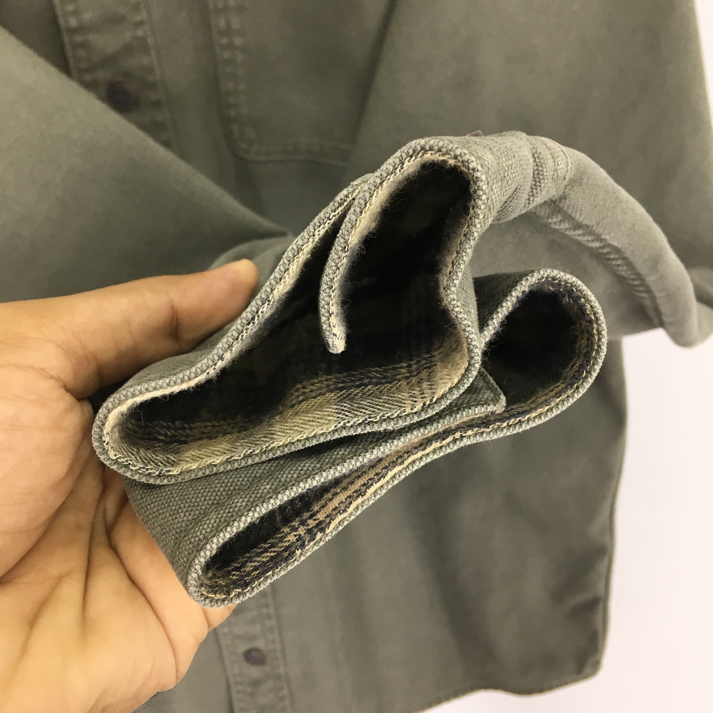 L.L. Bean Vintage 90s LL Bean Olive Green Duck Chore Jacket Workwear Size US M / EU 48-50 / 2 - 8 Thumbnail