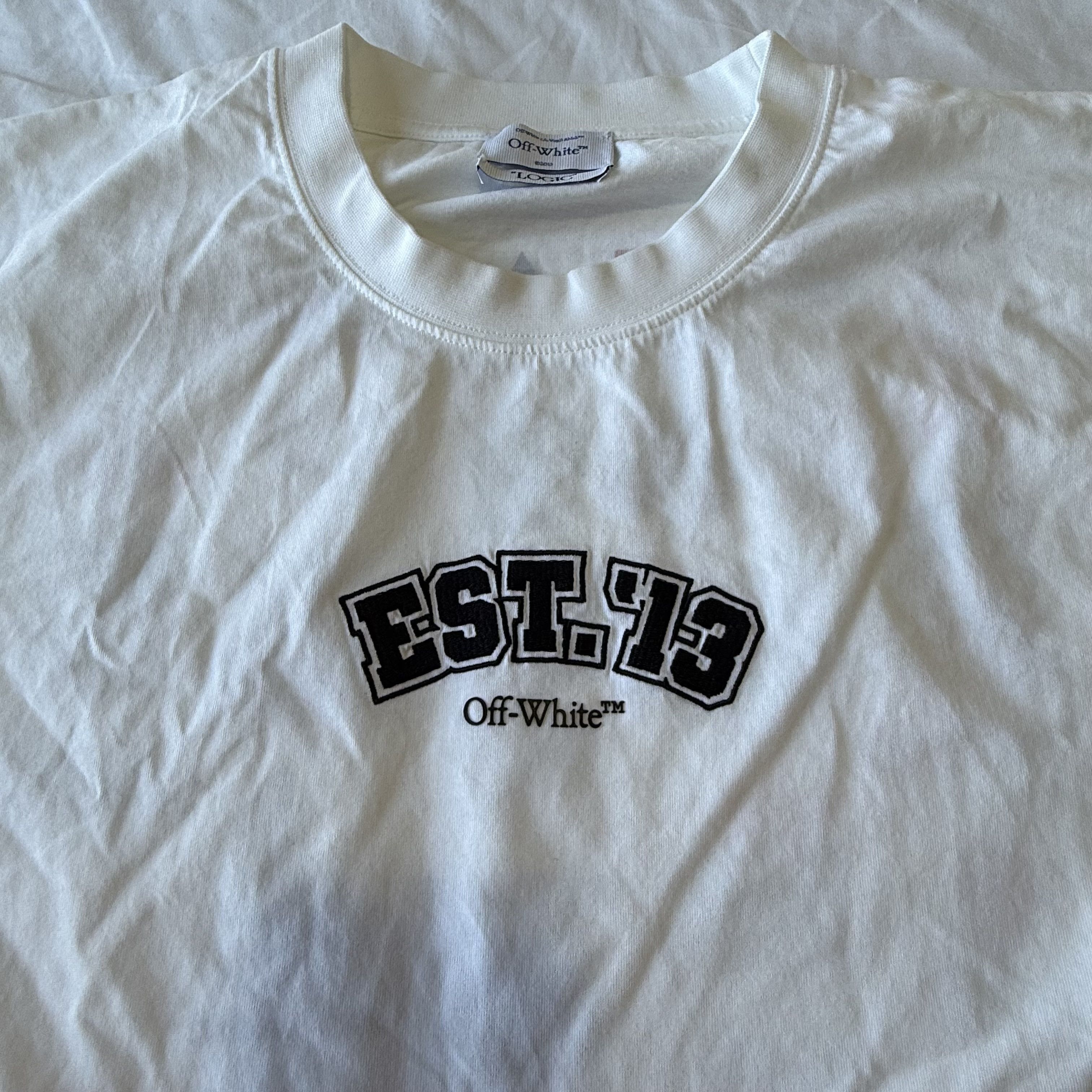 Off-White Off-White "_Logic" 10th Anniversary Logo Archive T-Shirt Size US XL / EU 56 / 4 - 3 Thumbnail