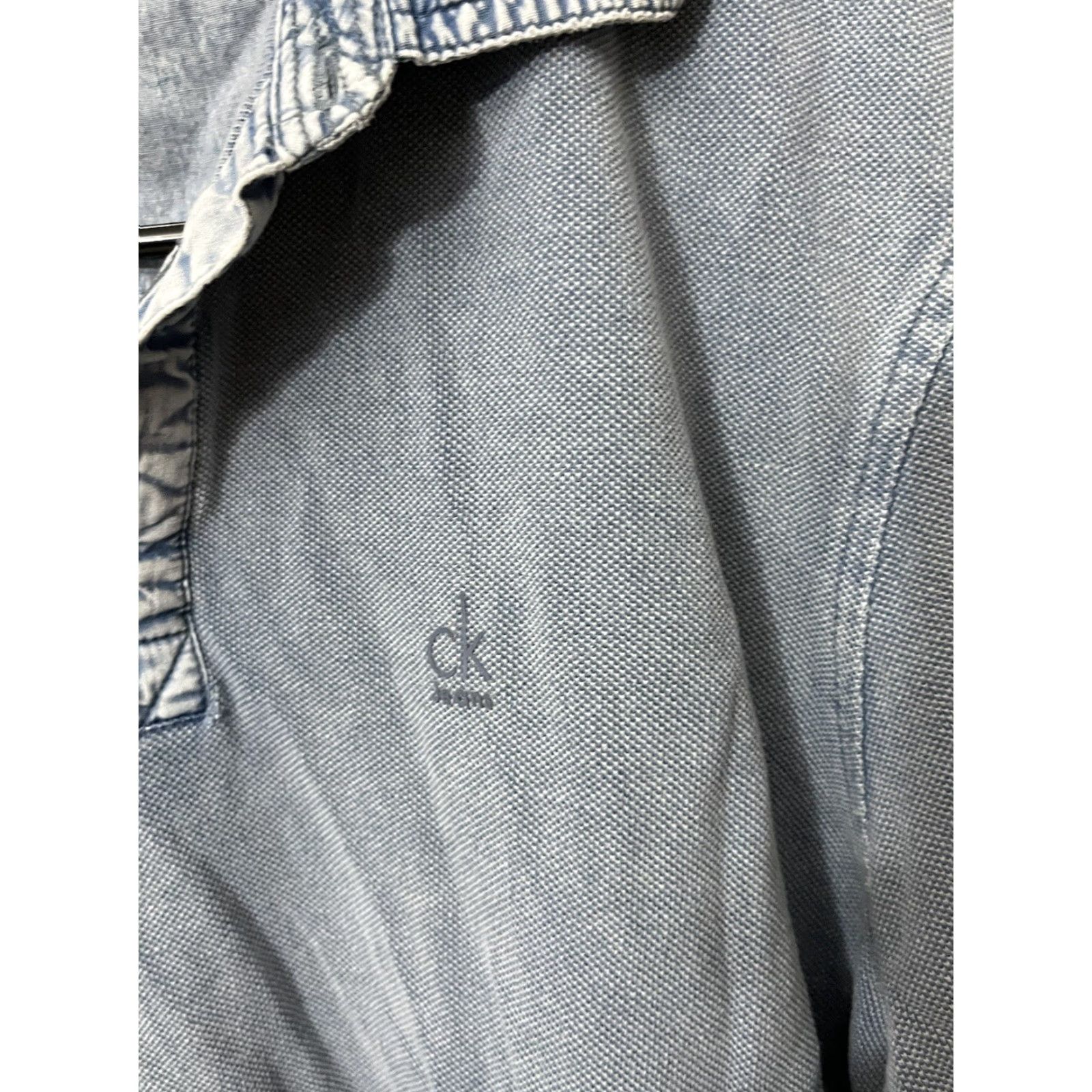 Vintage Polo Chambray Short Sleeve Lightweight Blue Men's Small Size US S / EU 44-46 / 1 - 4 Thumbnail