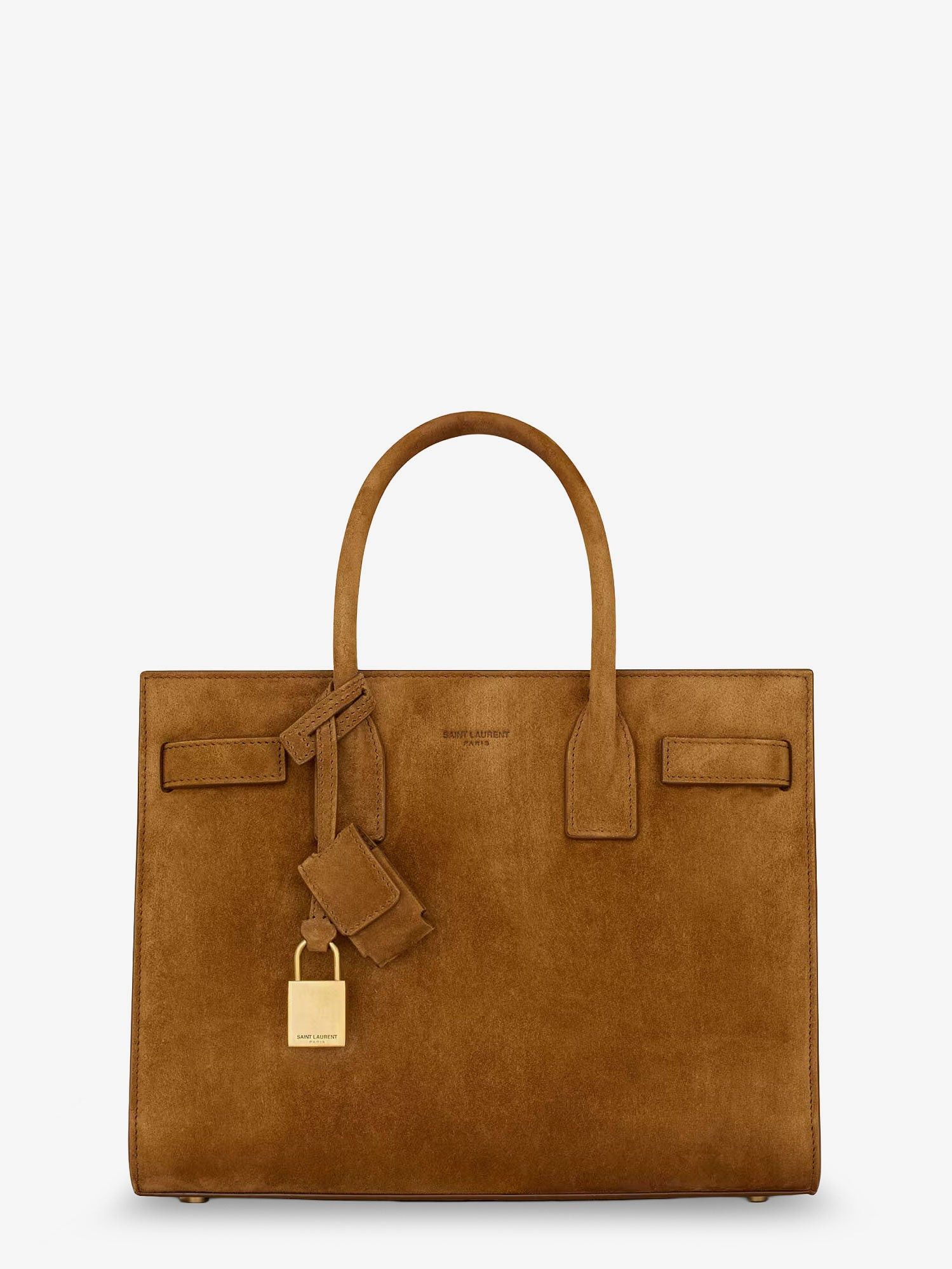 Saint Laurent Paris Sac De Jour Baby Suede Handbag Size ONE SIZE - 1 Thumbnail