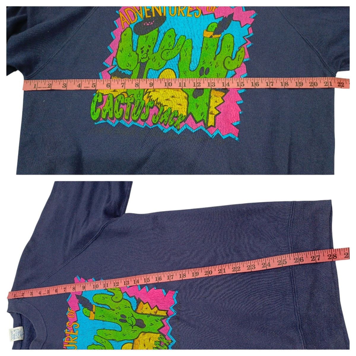 Vintage Vintage 90s Sweatshirt The Adventures Cactus Jack Size US XL / EU 56 / 4 - 8 Thumbnail