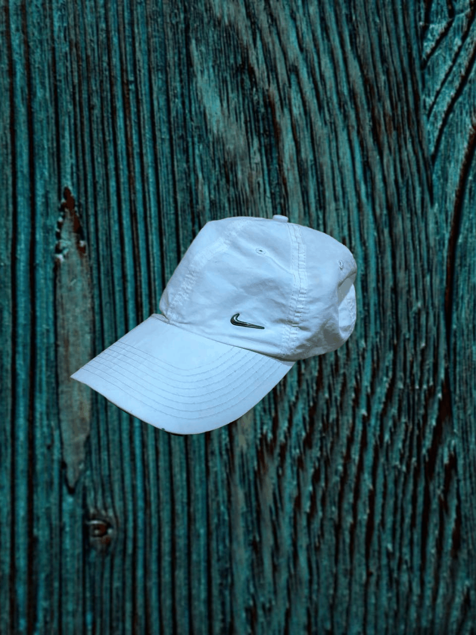 Nike RARE White Cap VINTAGE logo NIKE Y2K Streetwear Size ONE SIZE - 1 Thumbnail