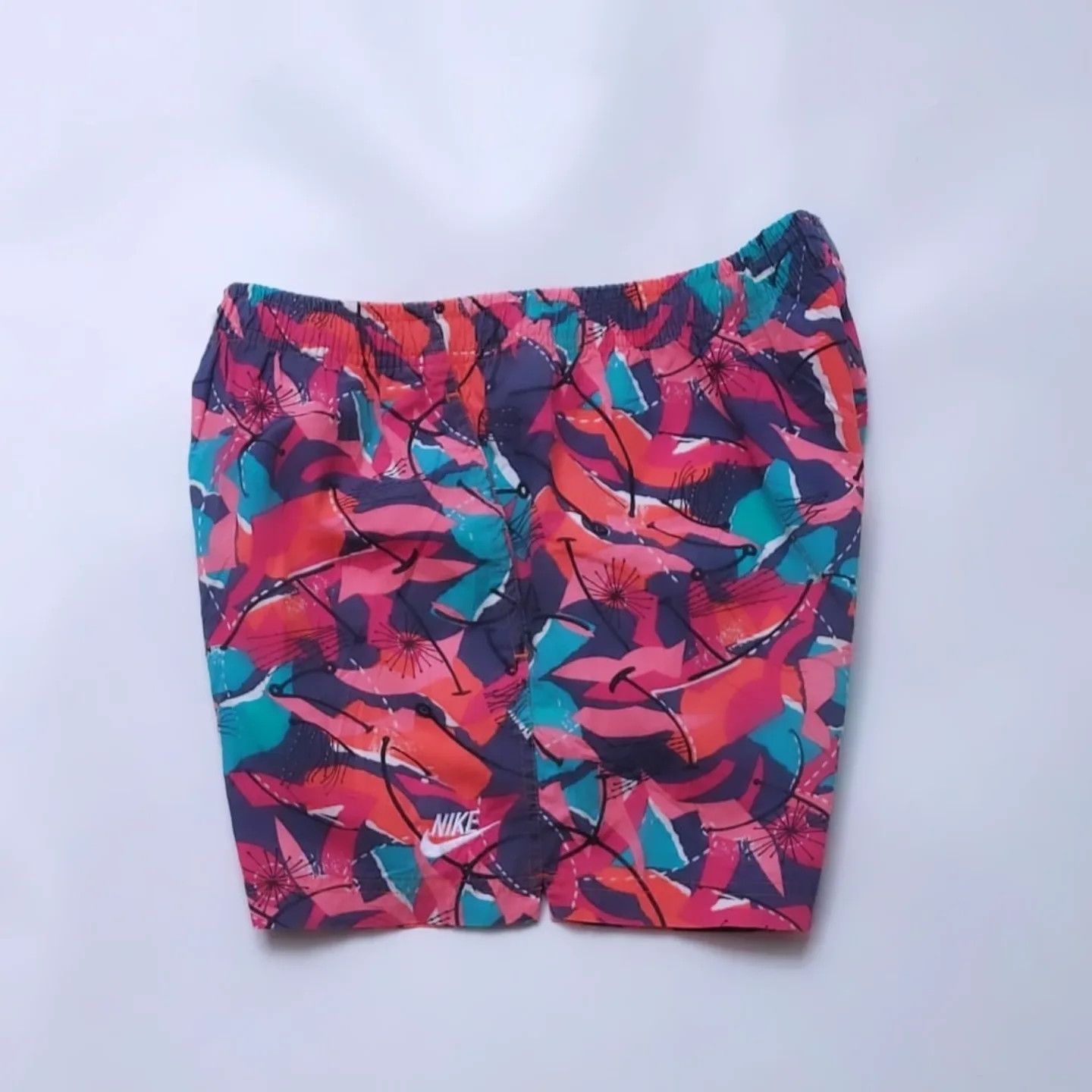 Nike Vtg NIKE Multicolor Shorts Size US 31 - 2 Thumbnail