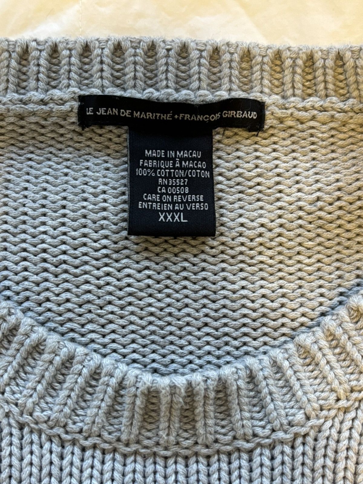 Marithe + Francois Girbaud Oversized Girbaud Knit Sweater Size US XXL / EU 58 / 5 - 3 Thumbnail