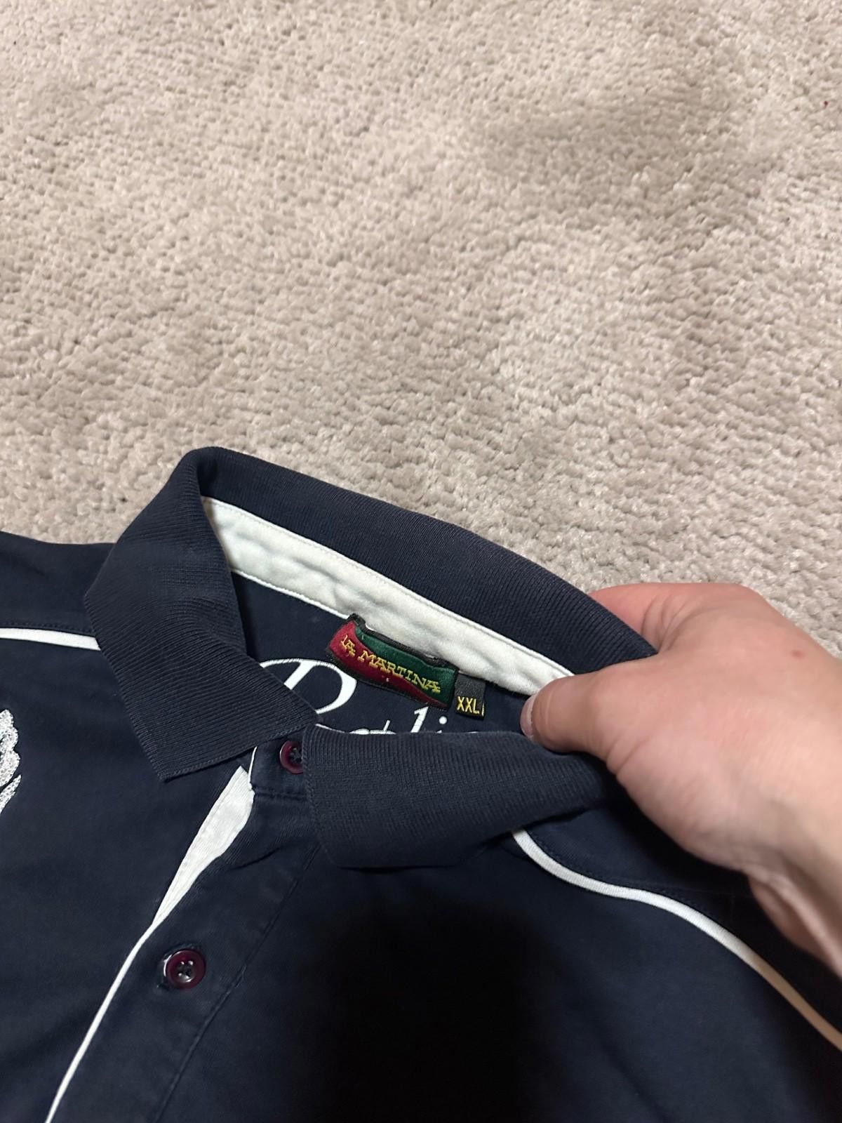 La Martina La Martina Polo Warrants Holder Short Sleeve Embroidered #1 Size US XXL / EU 58 / 5 - 4 Thumbnail