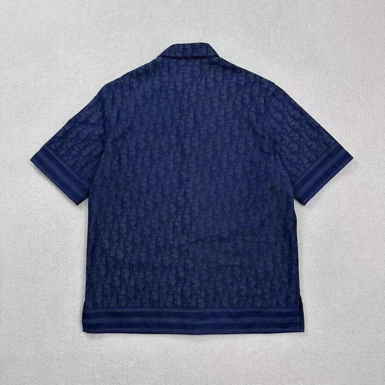 Dior DIOR Oblique AOP Denim SS Shirt 39 EU New Size US XXS / EU 40 - 2 Thumbnail