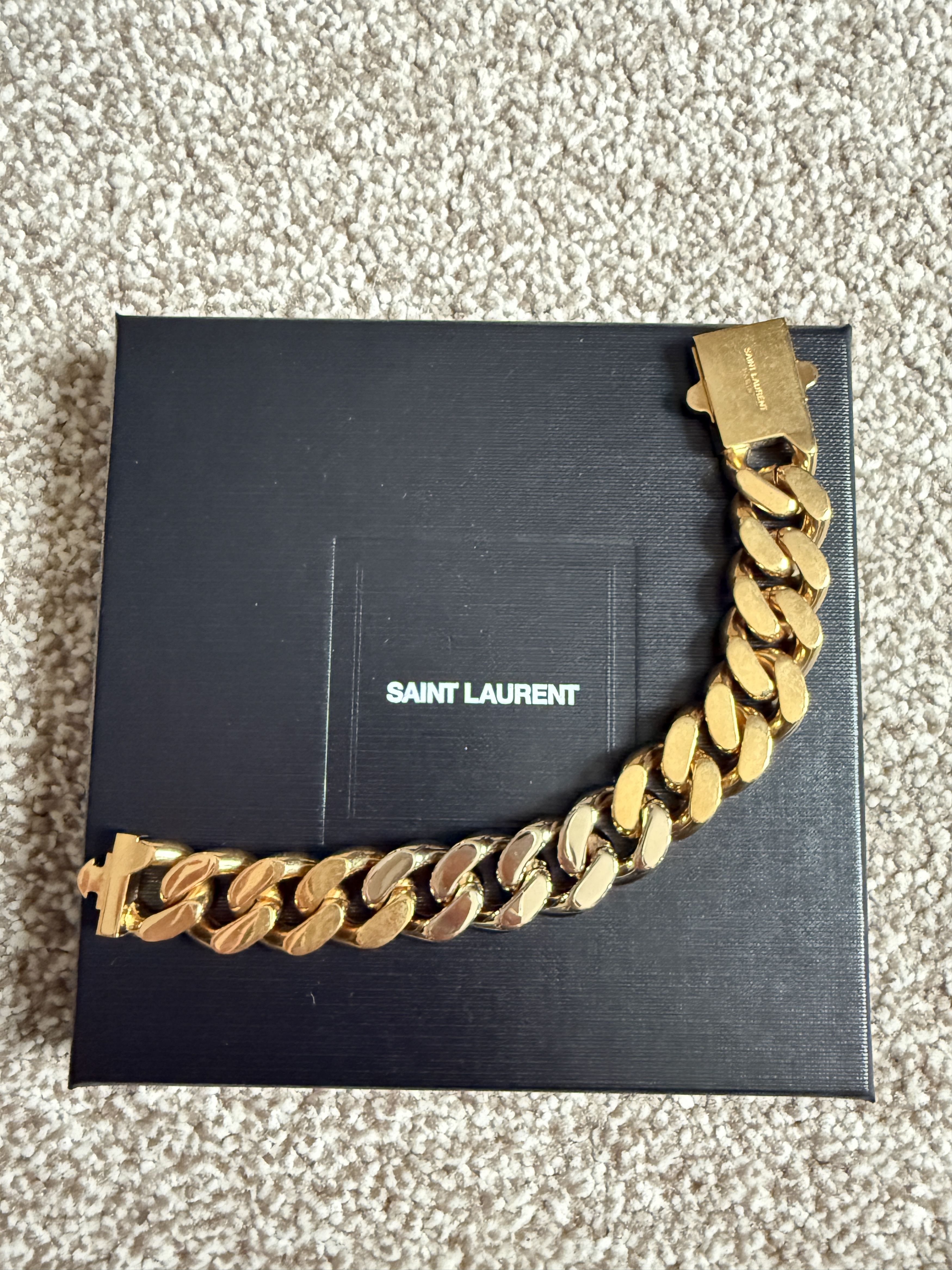 Saint Laurent Paris YSL two tone bracelet Size ONE SIZE - 1 Thumbnail
