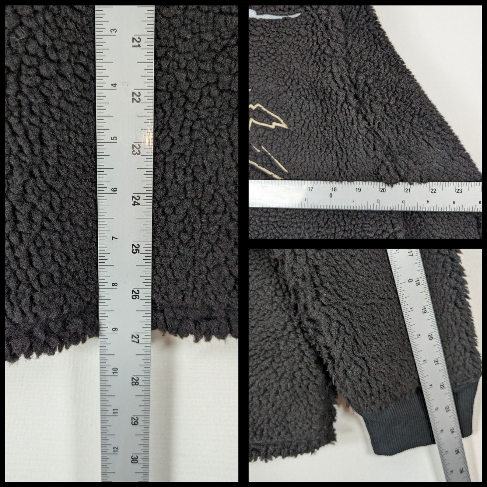 Express Express Embroidered Print Sherpa Quarter Zip Men’s Size S Size US S / EU 44-46 / 1 - 8 Thumbnail