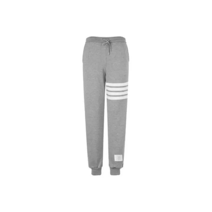 Thom Browne Gray Striped Knitted Sweatpants for Men -2507