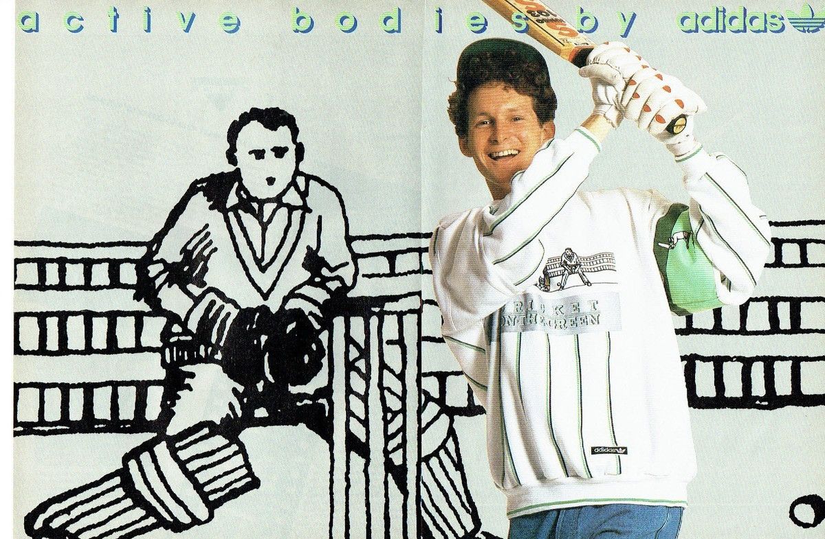 Adidas × Vintage Adidas Vintage 80s Greenewall Cricket Team Sweatshirt 162 S Size US S / EU 44-46 / 1 - 3 Thumbnail