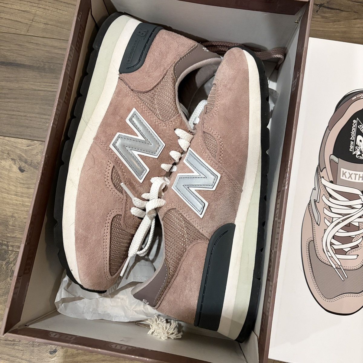 Kith × New Balance Kith New Balance 990v1 Dusty Rose Size US 8 / EU 41 - 2 Thumbnail