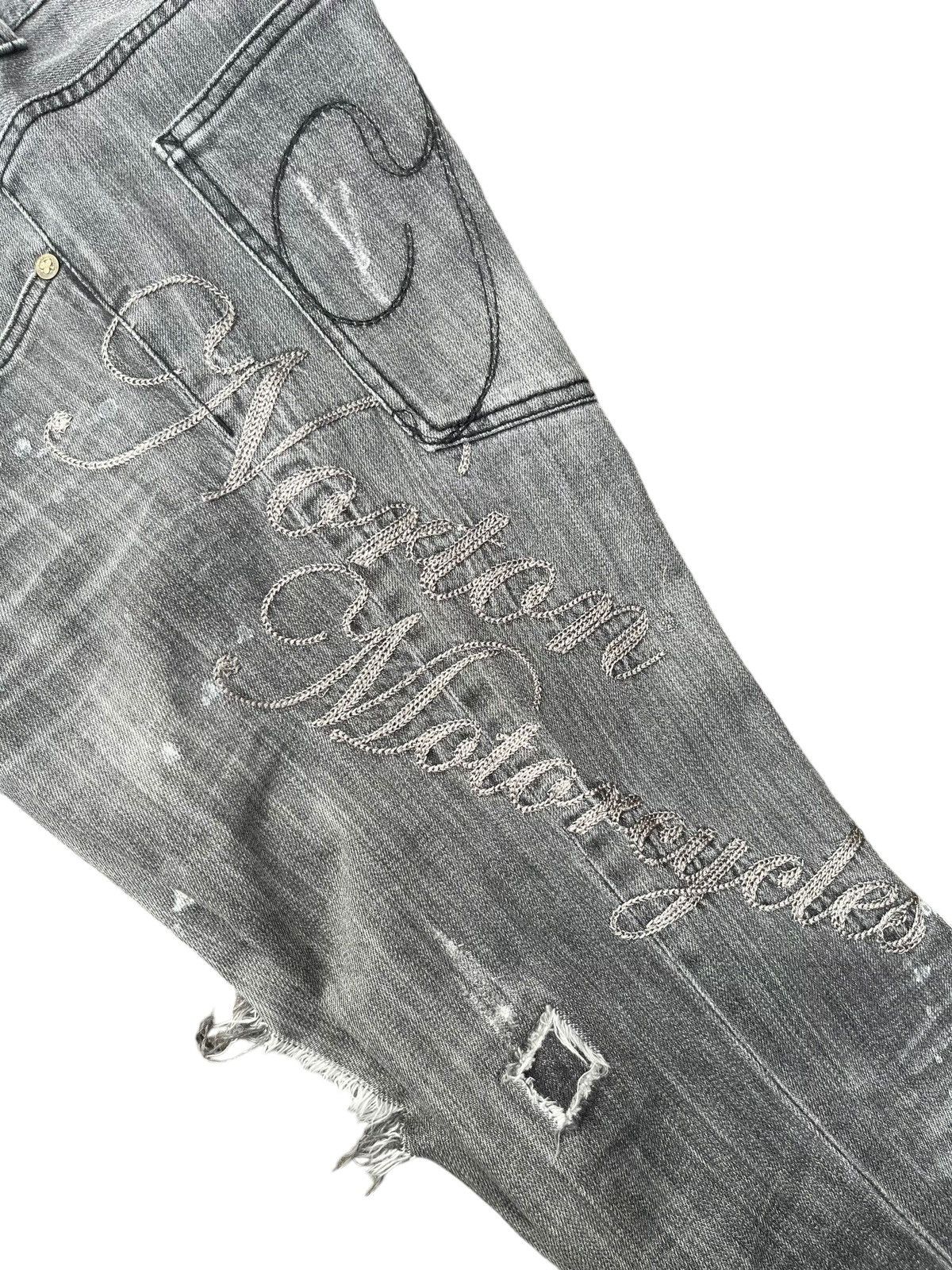 Indian Motorcycle × Norton Vintage Y2K Made in Usa Norton Motorcycle Distressed Jeans Size US 31 - 10 Thumbnail