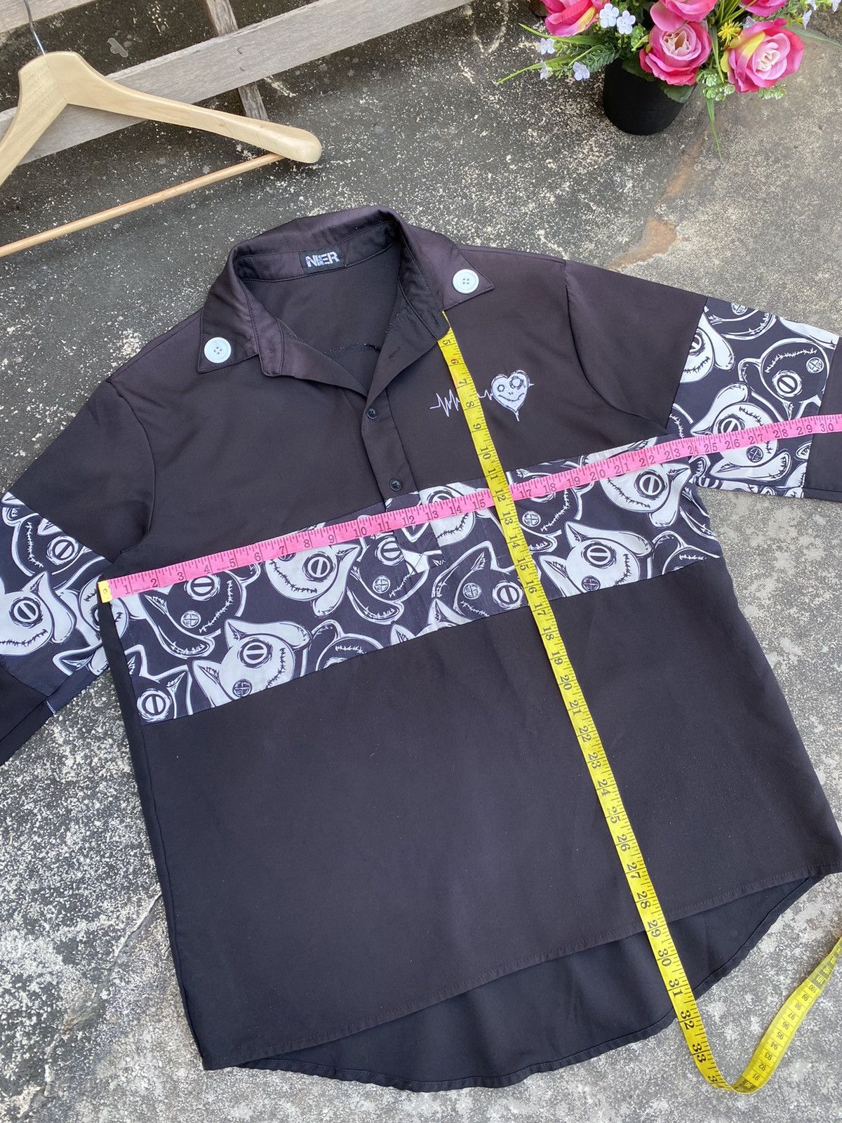 Japanese Brand 🔥 Steals 🔥 Japanese Brand Nier Shirt Half Button Size US XL / EU 56 / 4 - 11 Thumbnail