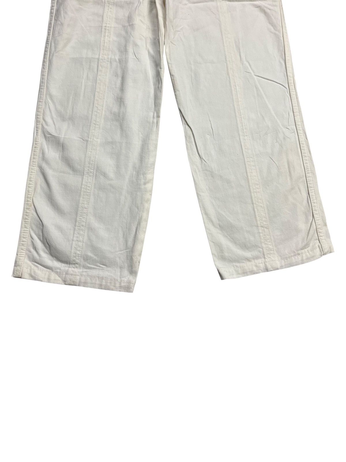 Hai Sporting Gear × Issey Miyake × mercibeaucoup 1980s Hai Sporting - Paneled White Pants Size US 30 / EU 46 - 4 Thumbnail