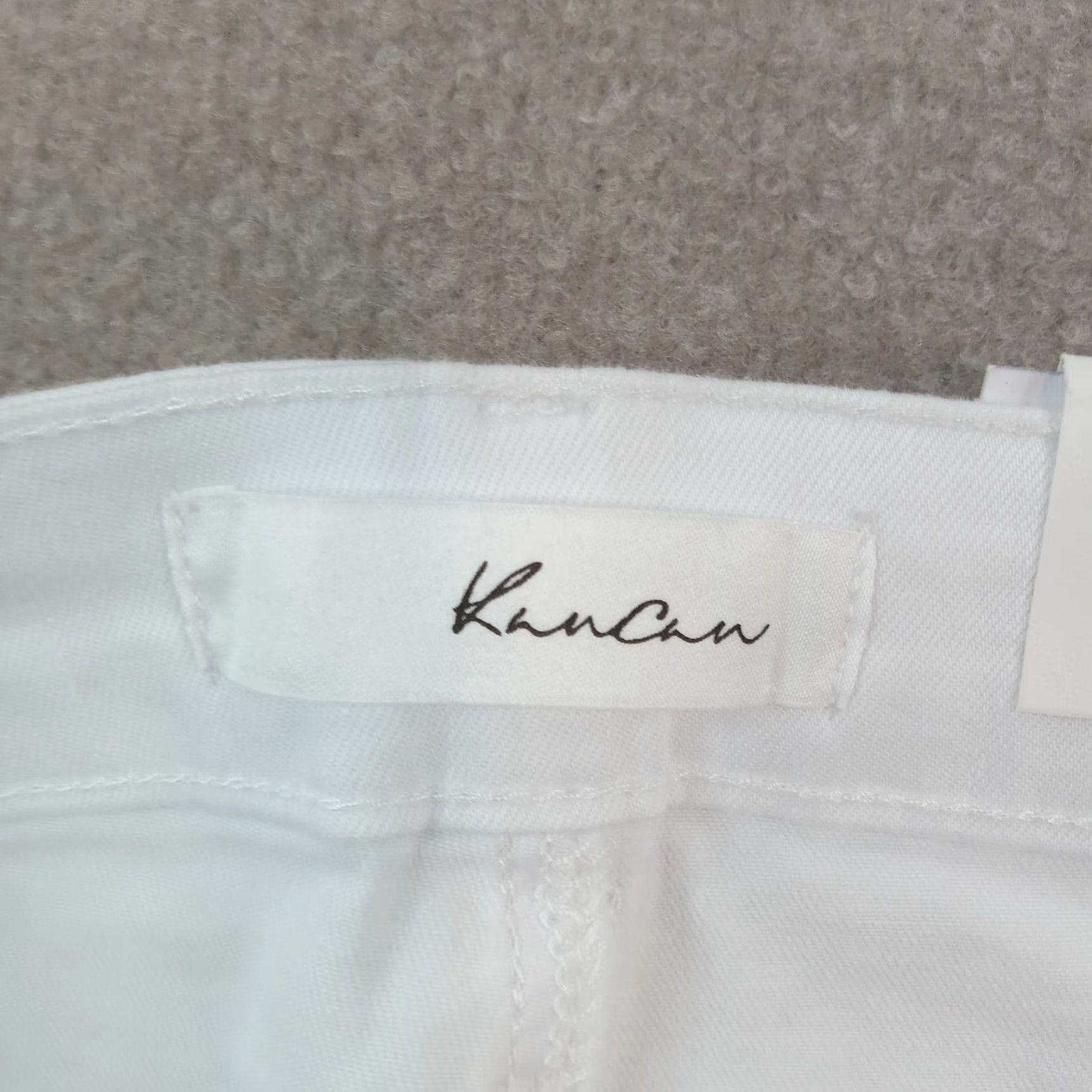 Vintage KanCan Jeans Womens White High Rise Skinny Casual Stretch Size 42" / US 20 - 7 Thumbnail