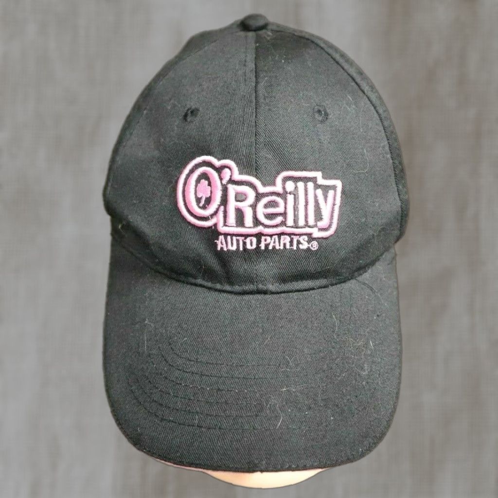 Pinko O'Reilly Baseball Cap Shirt Womens Hat Black Pink Cars Auto Parts Embroidery on front Strapback Adjustable Size ONE SIZE - 1 Thumbnail