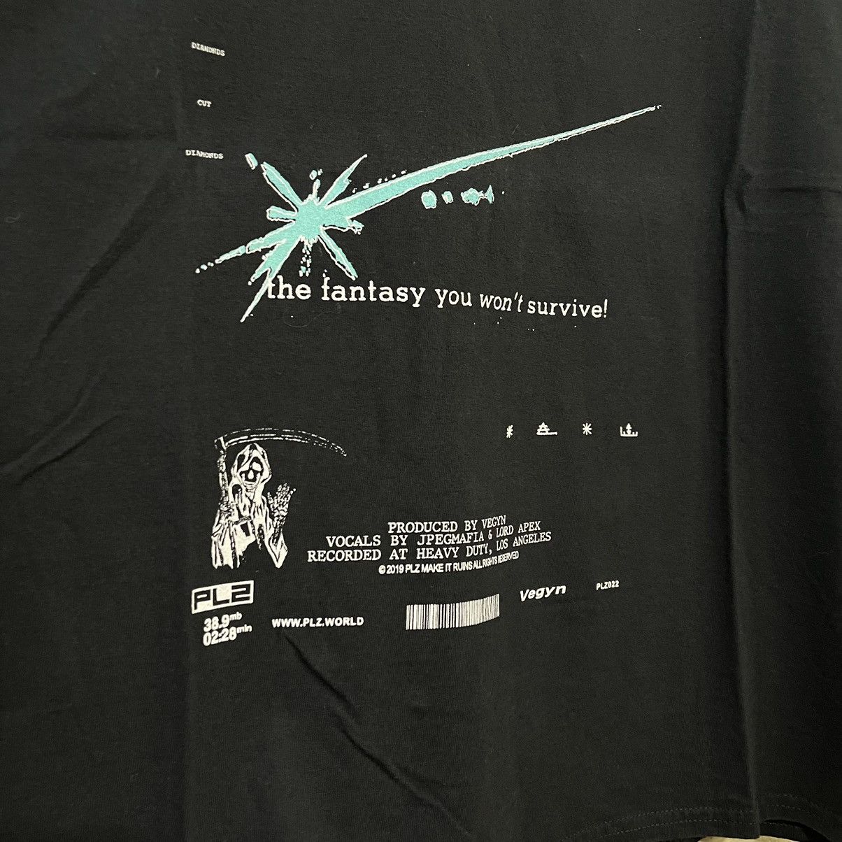Band Tees Vegyn & Jpegmafia Nauseous T-shirt XL Plz Make it Ruins Size US XL / EU 56 / 4 - 3 Thumbnail