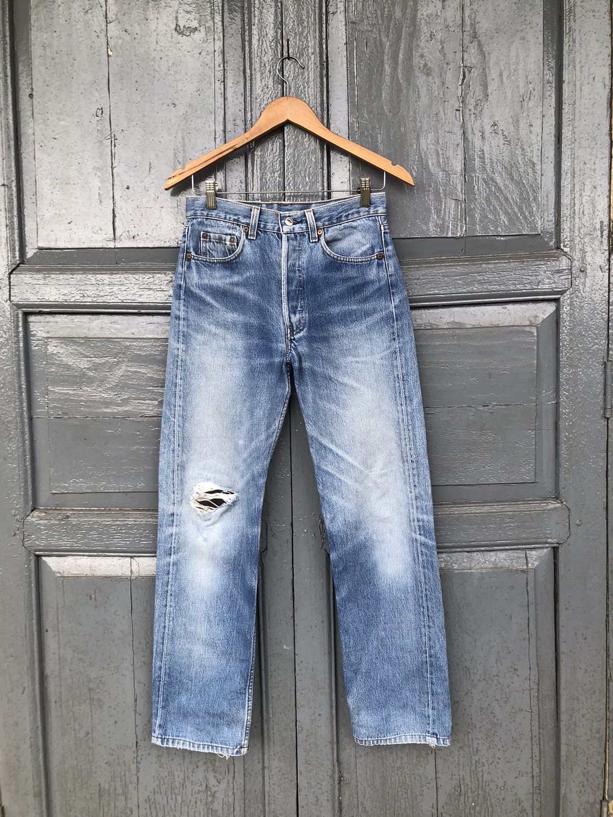 Levi's × Vintage Vintage Levis 501 Distressed Denim Size US 29 - 1 Thumbnail