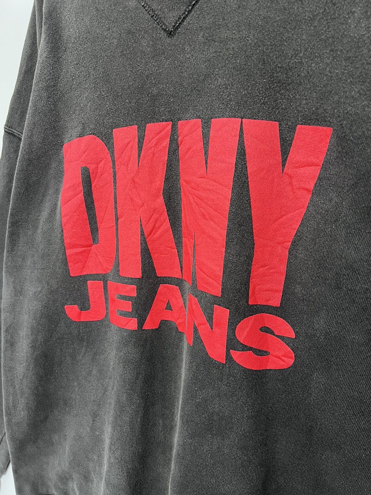 DKNY × Donna Karan × Vintage 🔥 Vintage DKNY Jeans big logo Roundneck sweatshirt Size US L / EU 52-54 / 3 - 4 Thumbnail