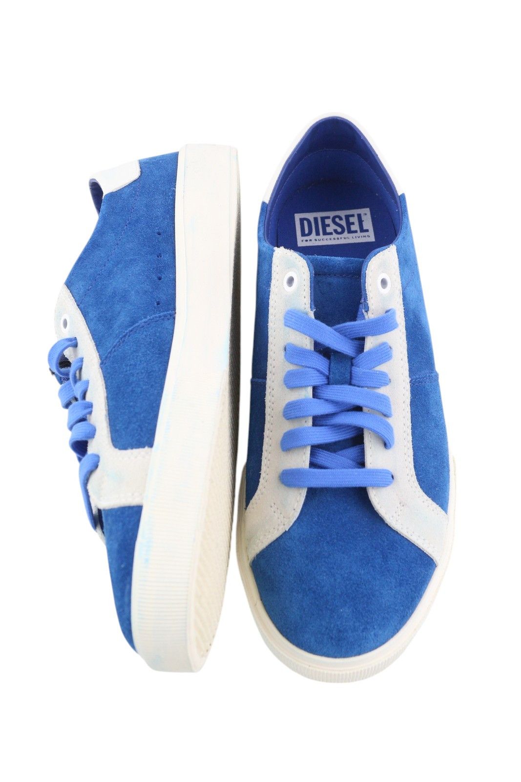 Diesel S-MYDORI LC EU44.5 Blue Suede Leather 41540 Size US 11.5 / EU 44-45 - 5 Thumbnail