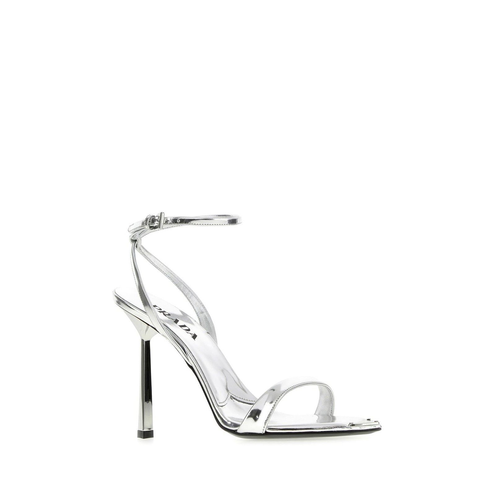 Prada PRADA Silver Leather 95mm Heel Sandals New And Authentic (Wo Size US 11 / IT 41 - 2 Thumbnail
