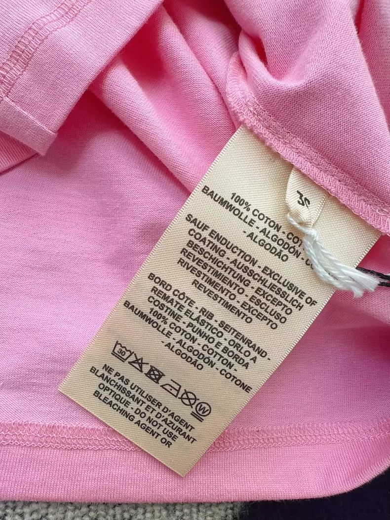 Hermes Hermes Pink Short Sleeve TShirt with Logo-2506 Size S / US 4 / IT 40 - 6 Thumbnail