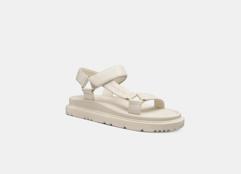 Dior o1w1db10126 KCQ893 D-Wave Sandals in White Size US 8 / IT 38 - 2 Thumbnail