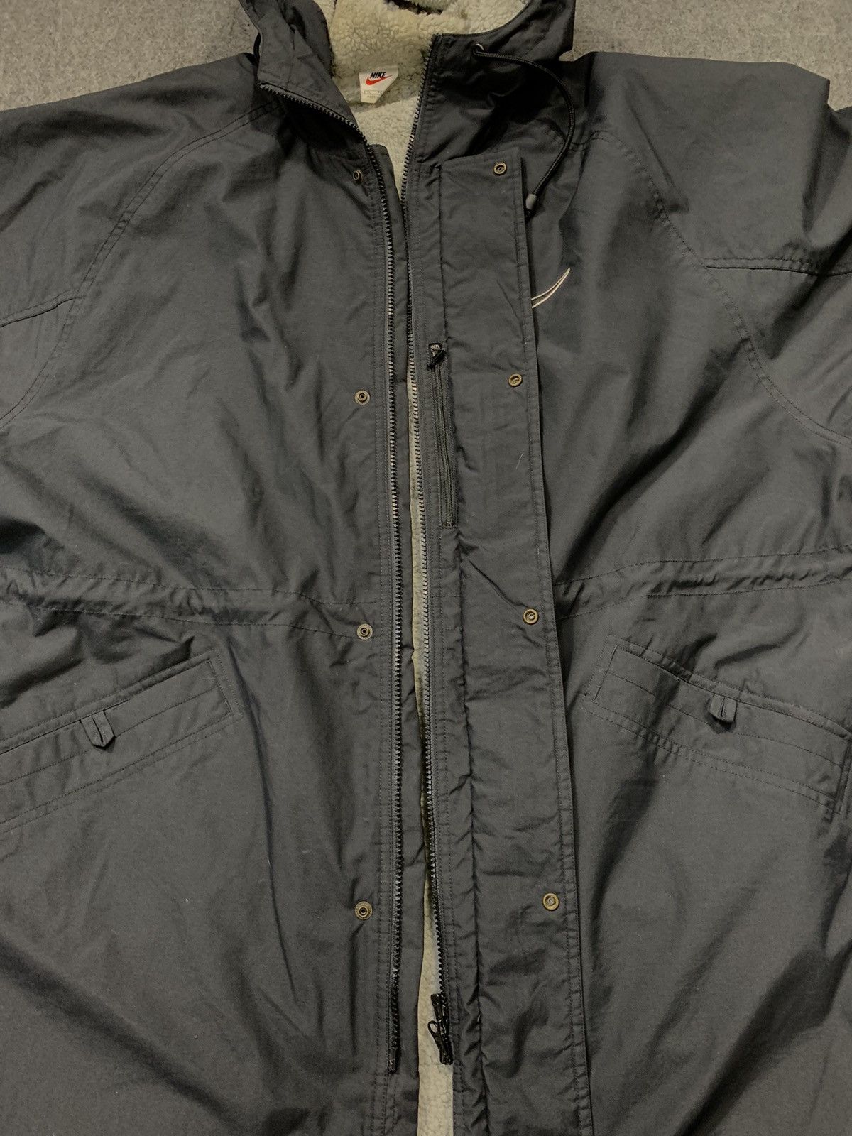 Nike Nike Hooded Parka Coach Jacket Fluffy Sherpa Inner Size US XL / EU 56 / 4 - 7 Thumbnail