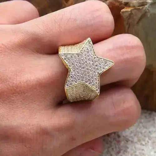 Japanese Brand Star Design Ring Size 10 Size ONE SIZE - 4 Thumbnail