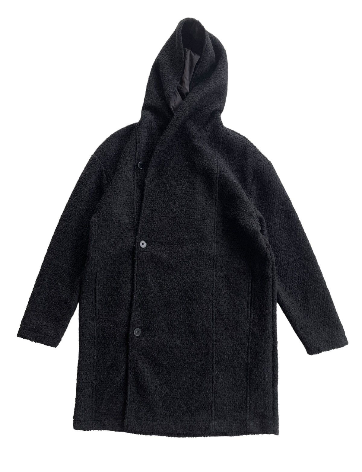 Zara Zara Man Black Longcoat Hoodie Size US L / EU 52-54 / 3 - 3 Thumbnail