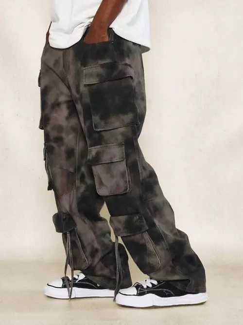 Designer × Japanese Brand × Vintage washed faded cleanfit yuppie bootcut grunge cargo pants Size US 32 / EU 48 - 3 Thumbnail