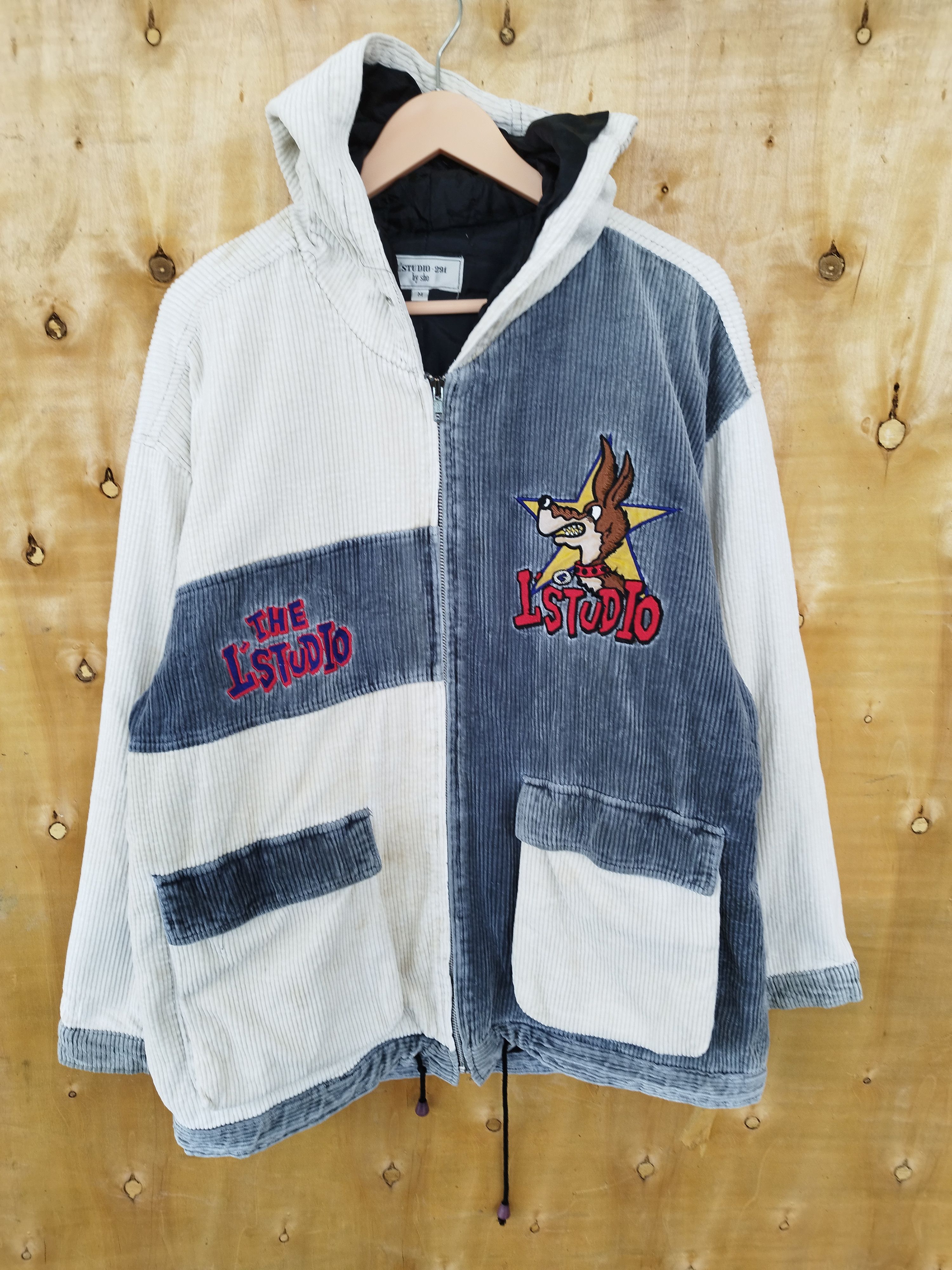 L studios jacket corduroy cartoon