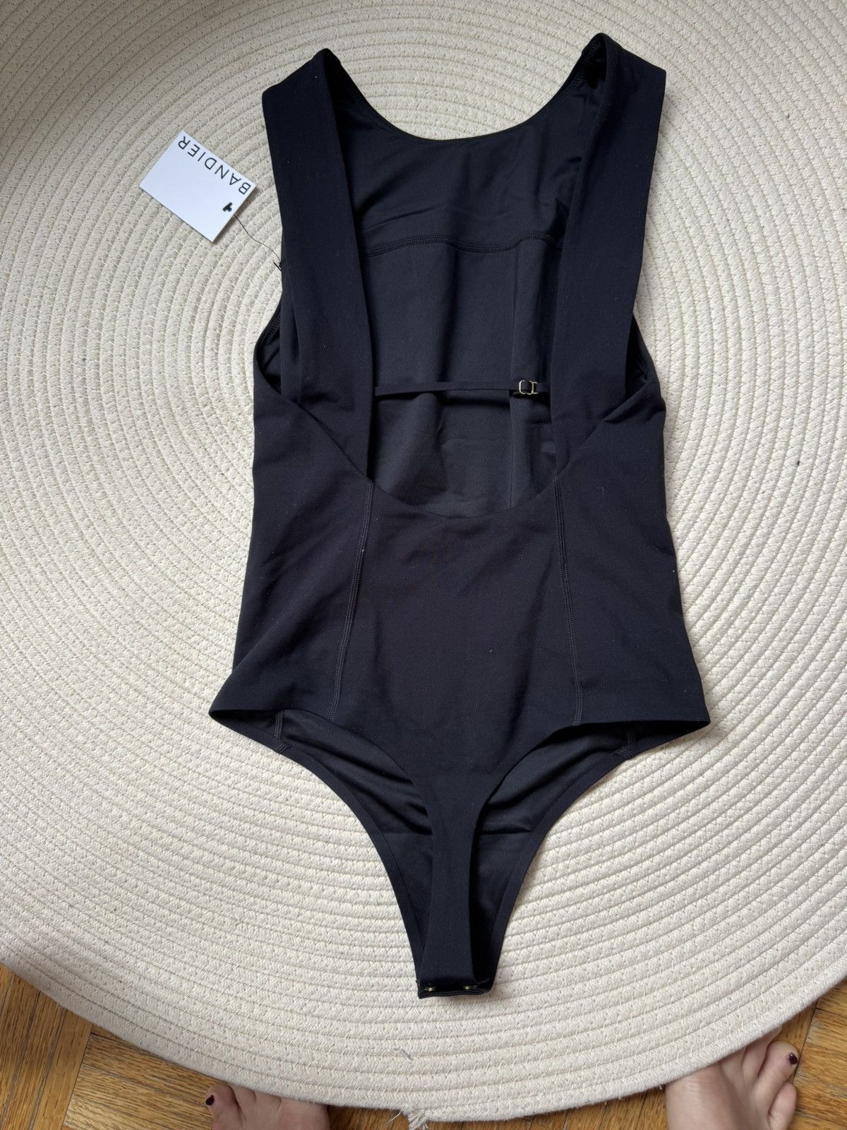 Designer Bandier Le Ore Calla cut out bodysuit NWT size XS Size XS / US 0-2 / IT 36-38 - 4 Thumbnail