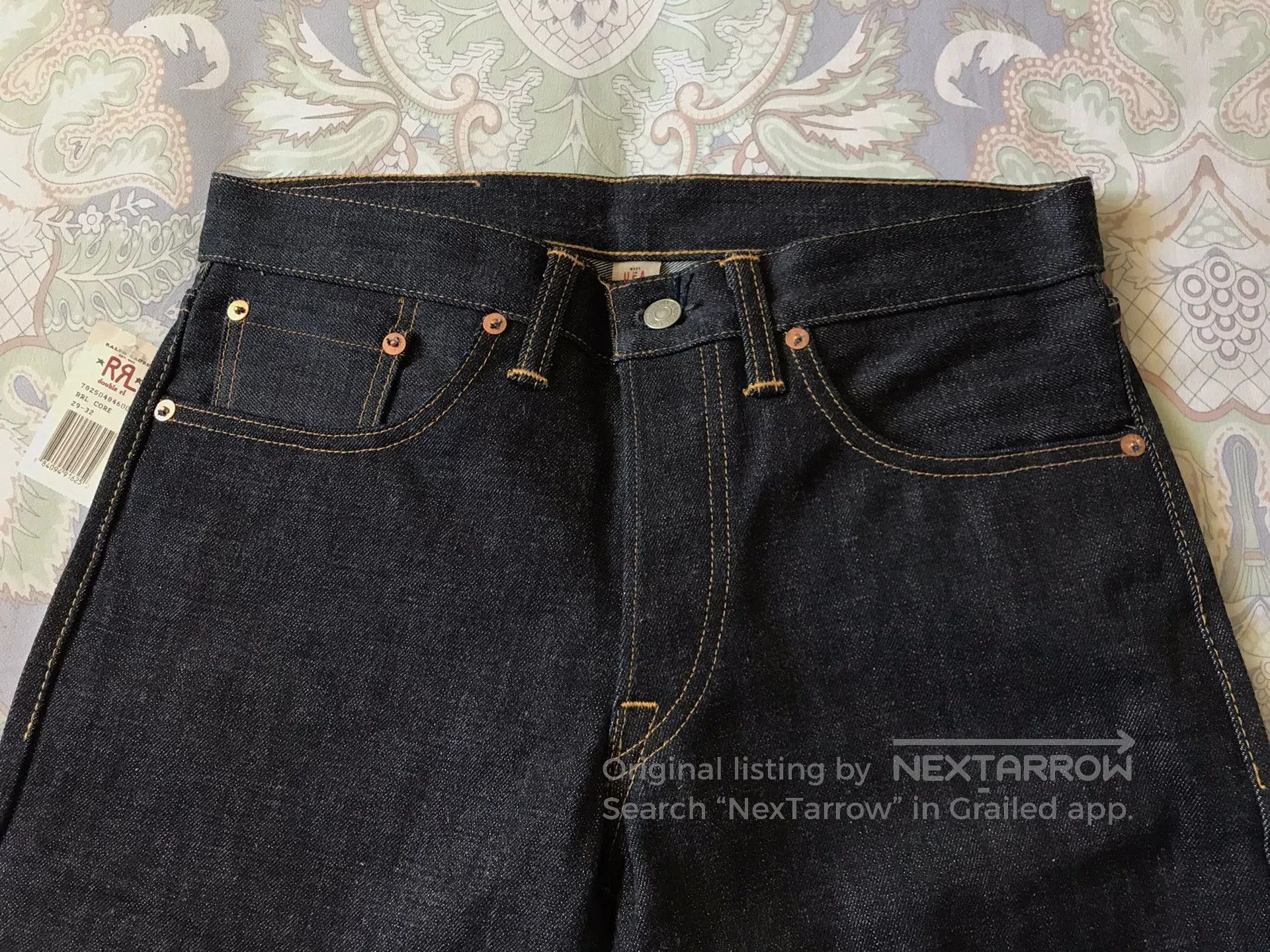 RRL Ralph Lauren RRL Low Straight Vintage Selvedge Denim. Size US 29 - 2 Thumbnail