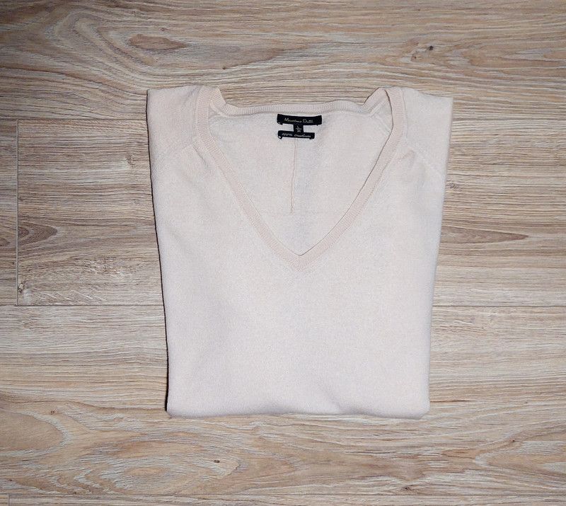 Massimo Dutti 100% cashmere thin sweater light pink sweater luxury soft Size L / US 10 / IT 46 - 2 Thumbnail