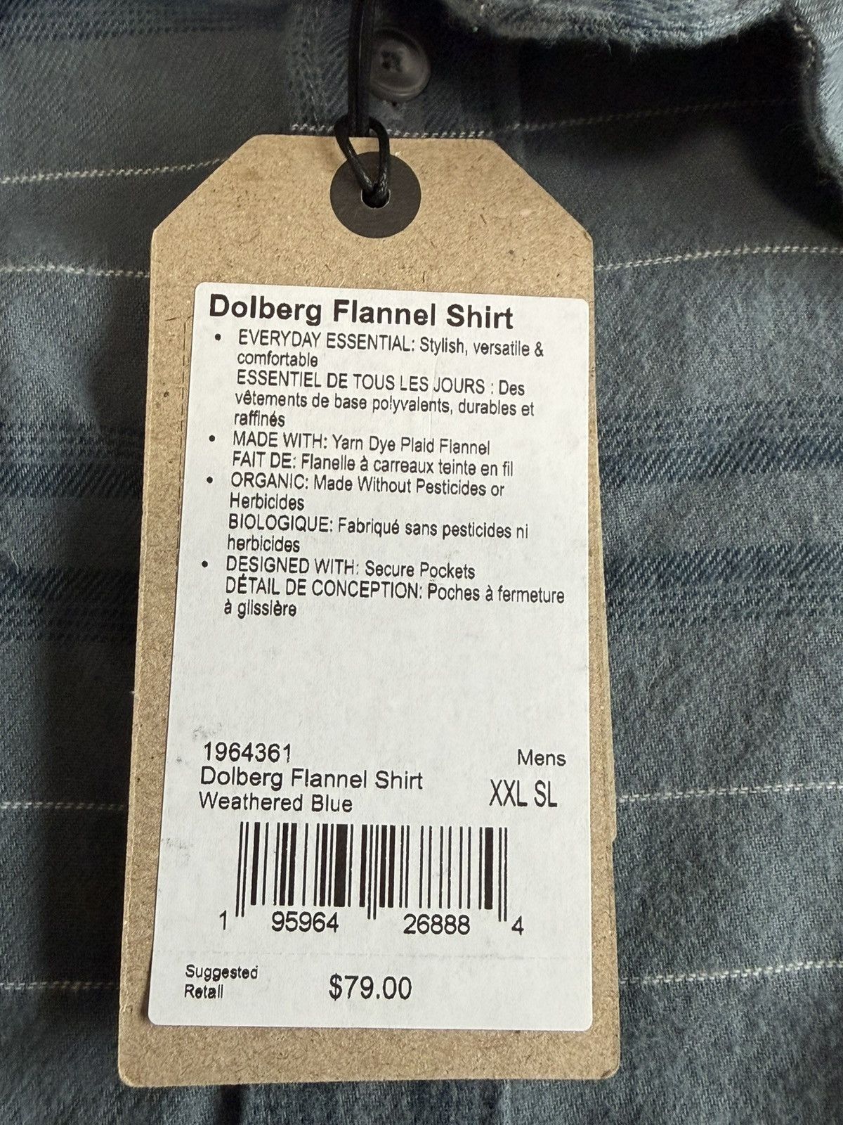 Prana PRANA Dolberg Flannel Shirt Button Down Long Sleeve New Size US XXL / EU 58 / 5 - 5 Thumbnail
