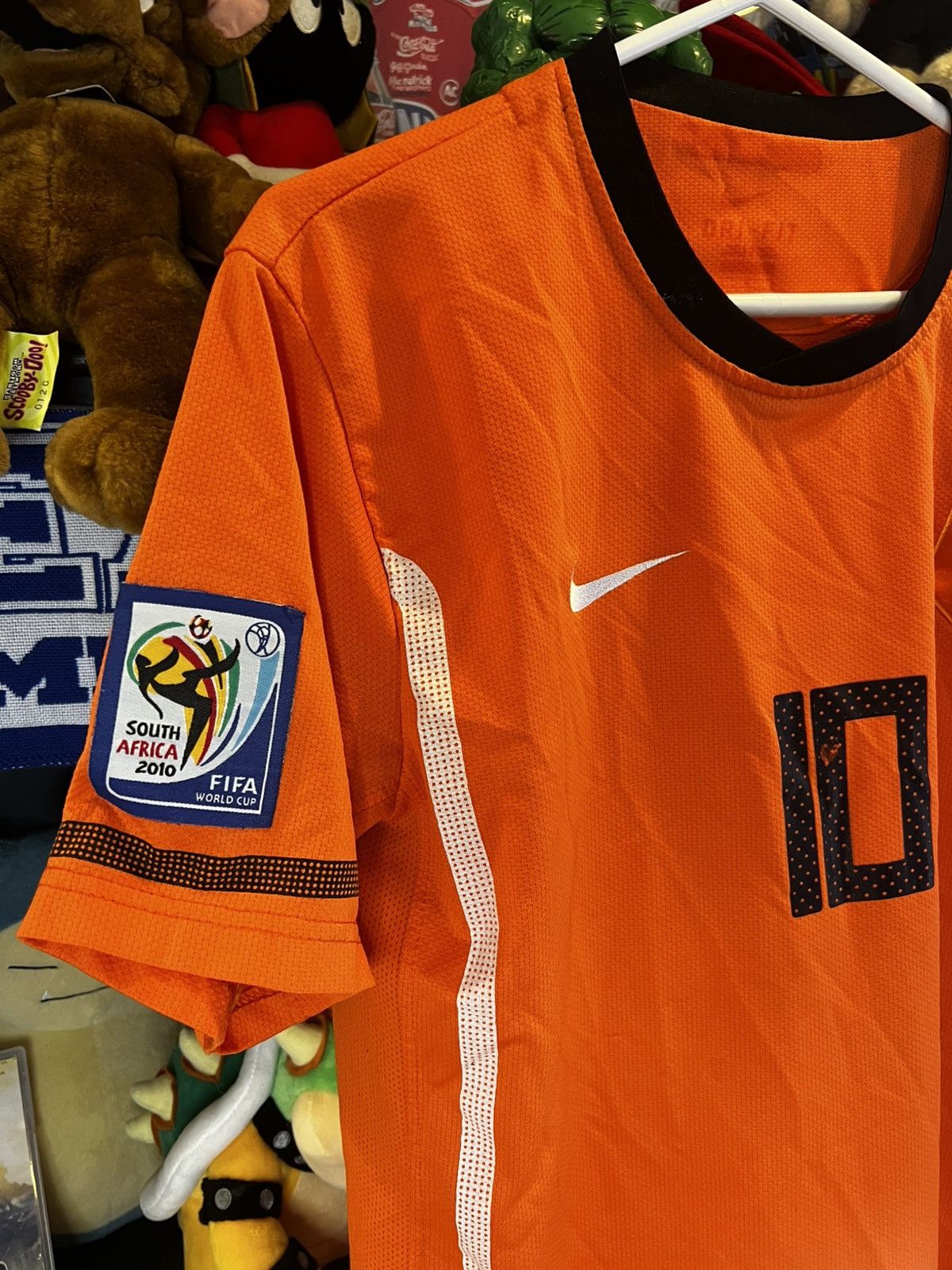 Vintage 2010 Authentic NIKE Netherlands WC Wesley Sneijder Jersey Size US L / EU 52-54 / 3 - 3 Thumbnail