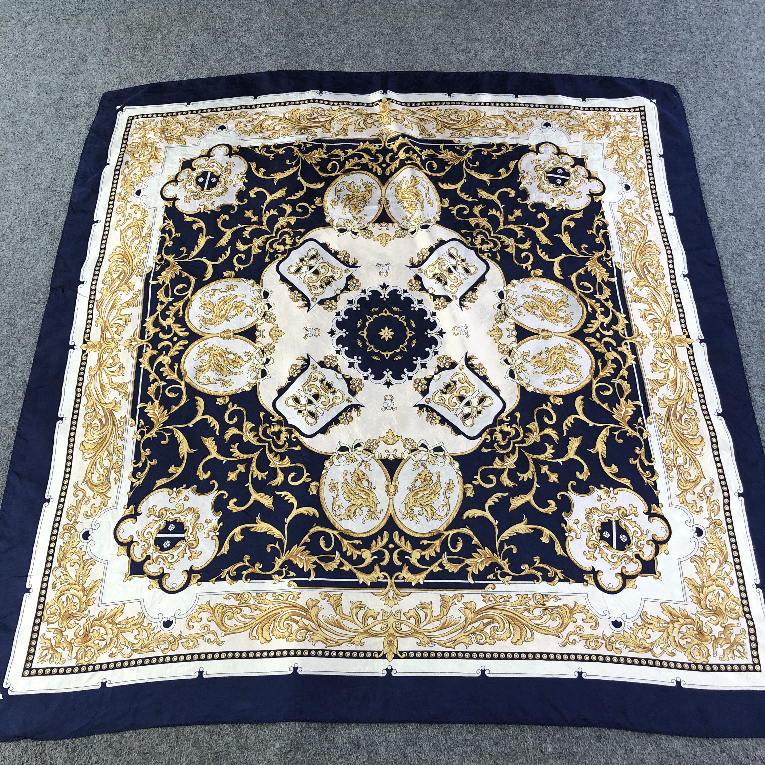 Japanese Brand Luxury Baroque Silk Scarf M778 Size ONE SIZE - 1 Thumbnail