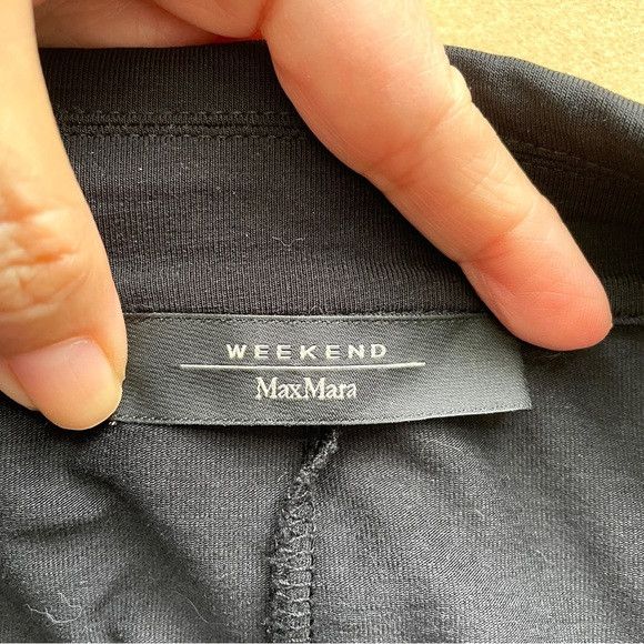 Weekend Max Mara Weekend Max Mara Black Lightweight Jersey Blazer 🇵🇹 Size M / US 6-8 / IT 42-44 - 6 Thumbnail