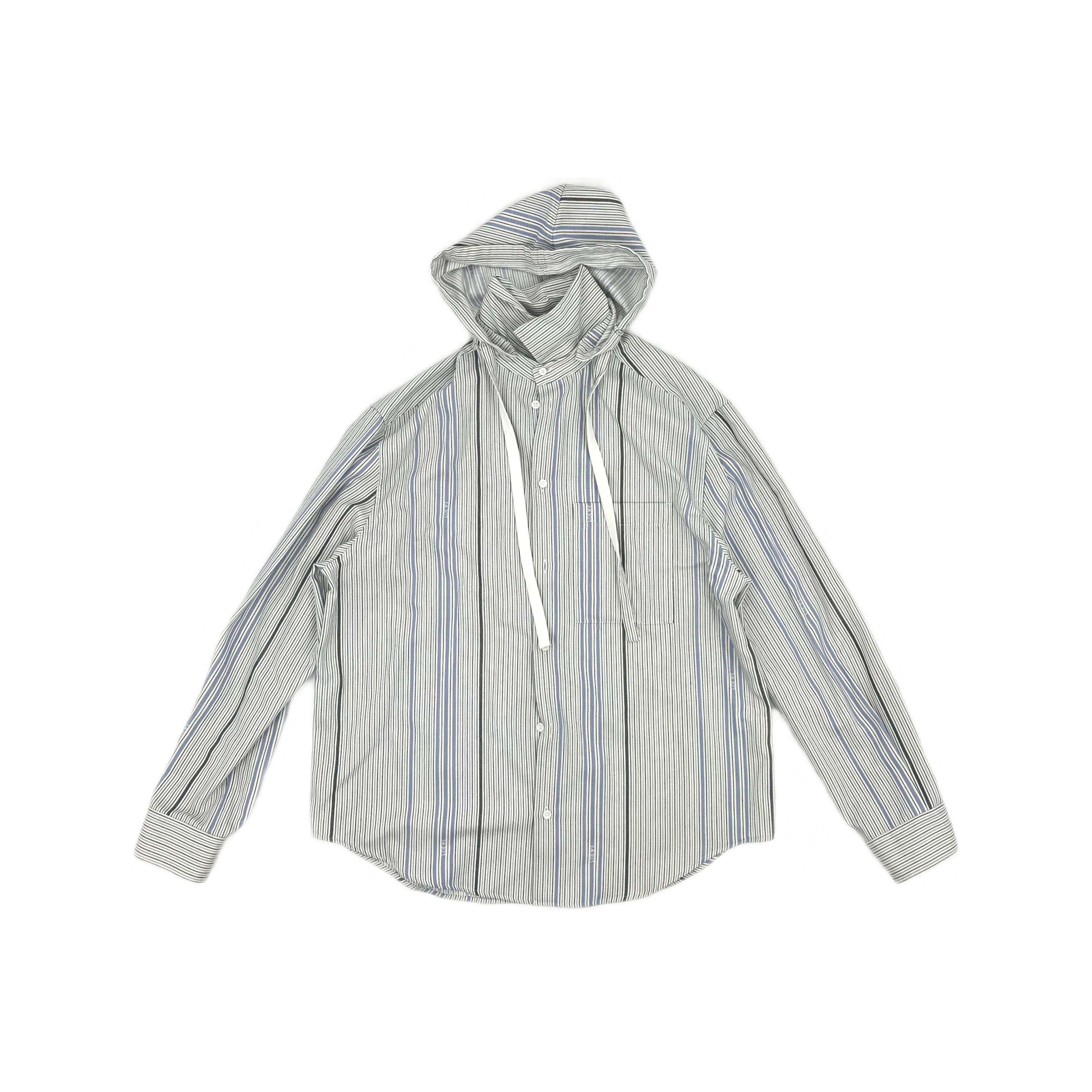 Loewe LOEWE Striped Hooded Shirt Size S Size US S / EU 44-46 / 1 - 1 Thumbnail